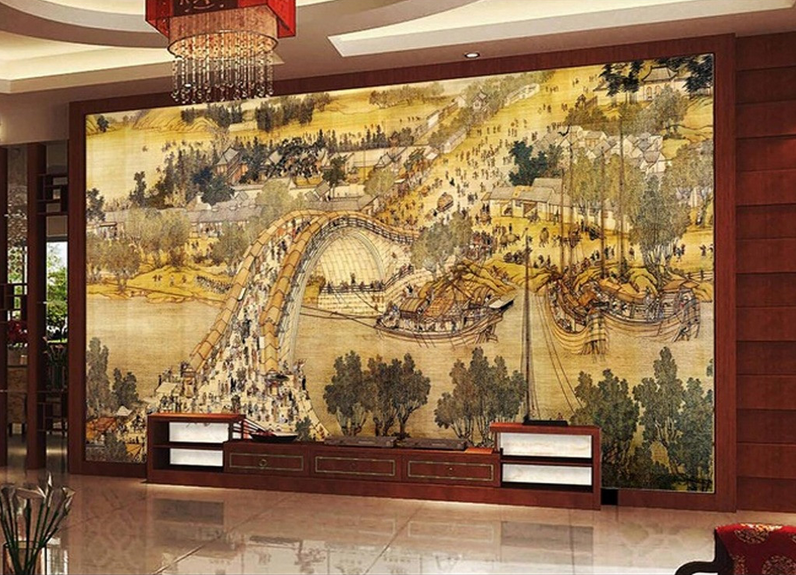 Riverside Scroll Wallpaper AJ Wallpaper