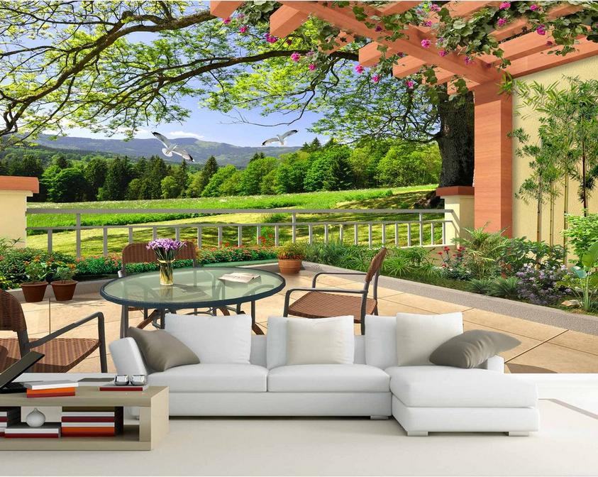 Beautiful Balcony Views Wallpaper AJ Wallpaper 2