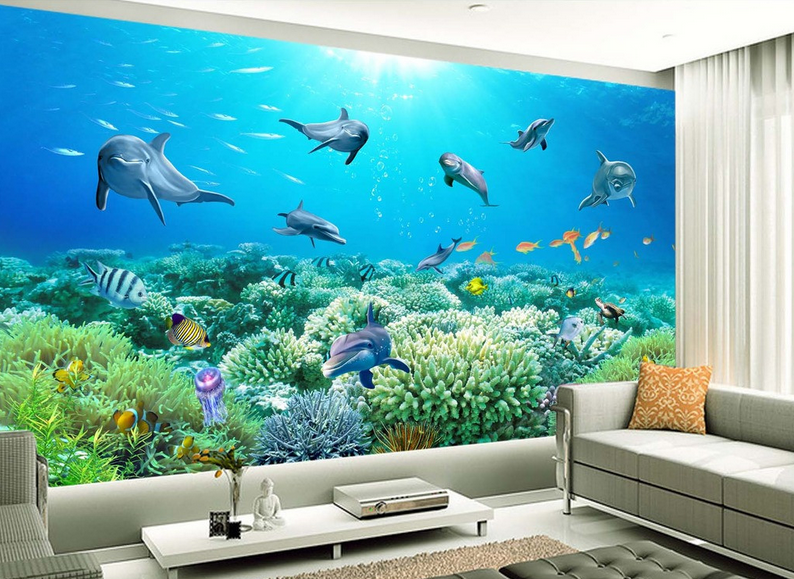 Dancing Dolphins Wallpaper AJ Wallpaper 2