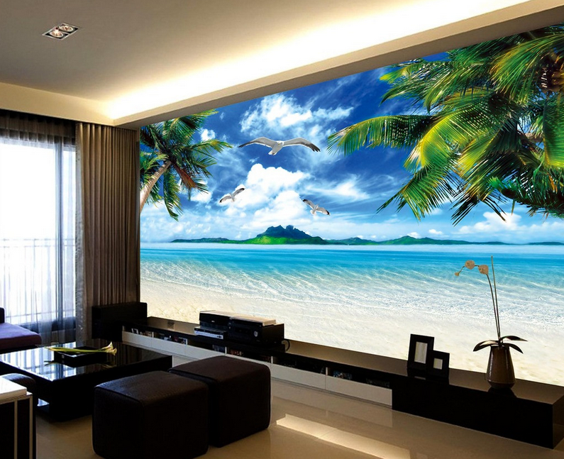 Vast Beach Scenery Wallpaper AJ Wallpaper