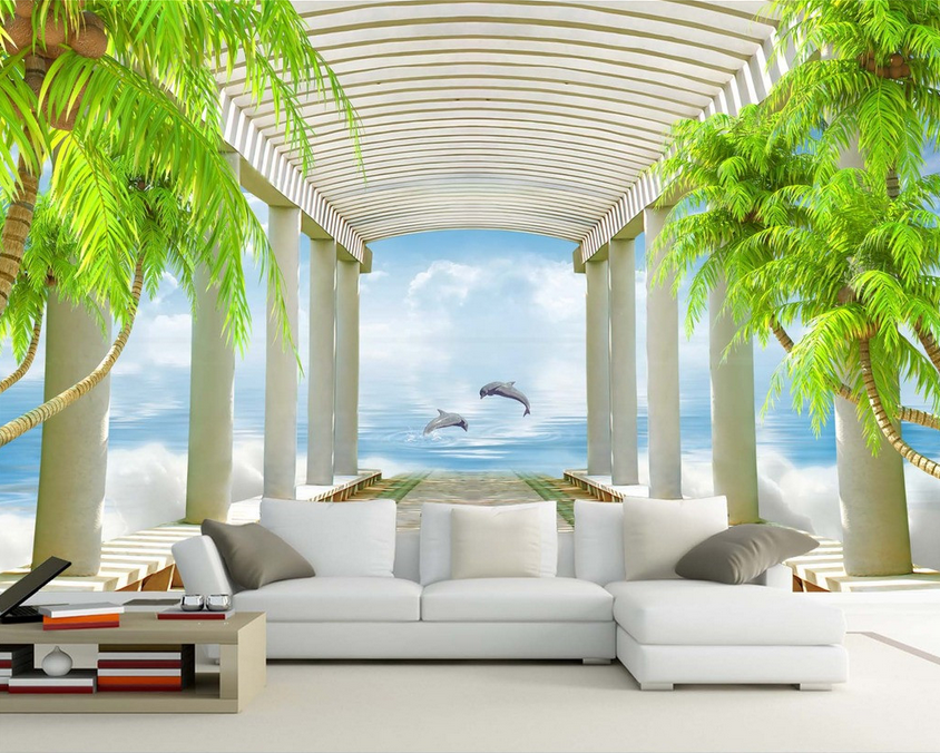 Corridor Dolphins Wallpaper AJ Wallpaper 2