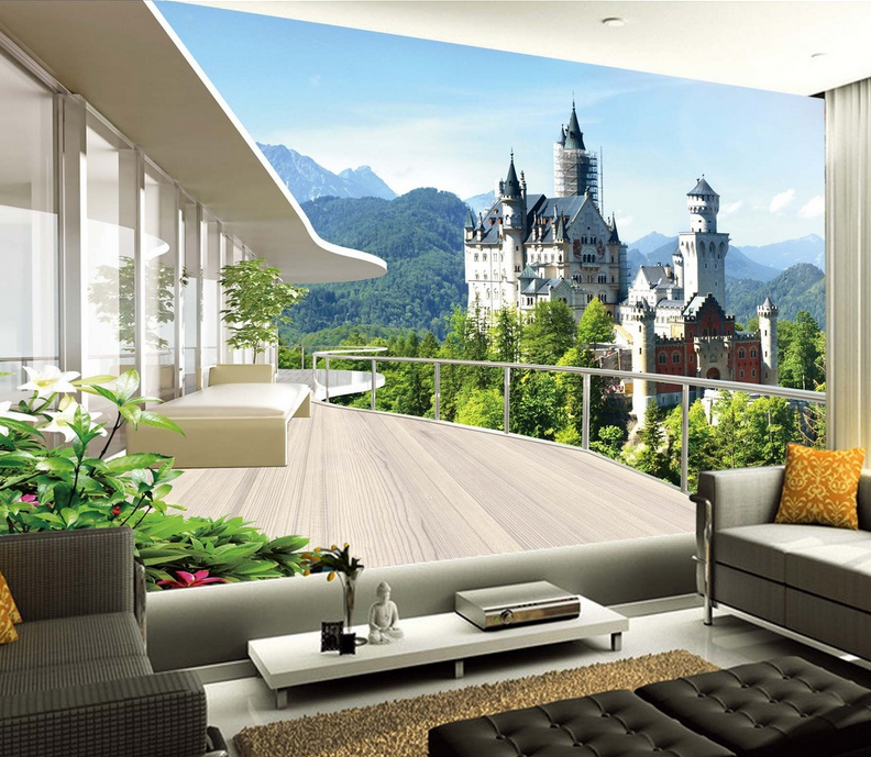 Mountains Castle Wallpaper AJ Wallpaper 2