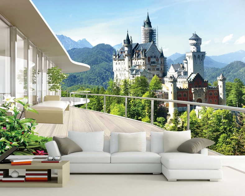 Mountains Castle Wallpaper AJ Wallpaper 2