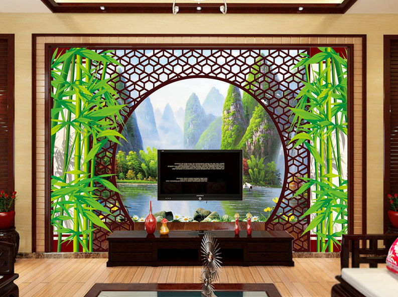 Window Bamboos Wallpaper AJ Wallpaper