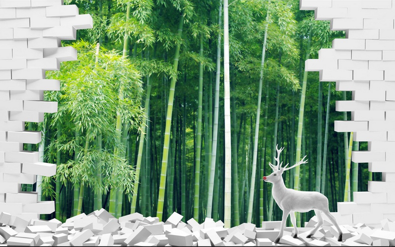 Bamboo Forest Elk Wallpaper AJ Wallpaper