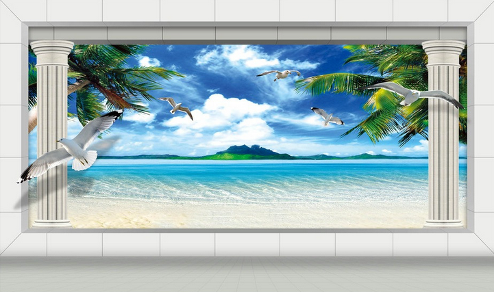 Modern Beach Wallpaper AJ Wallpaper