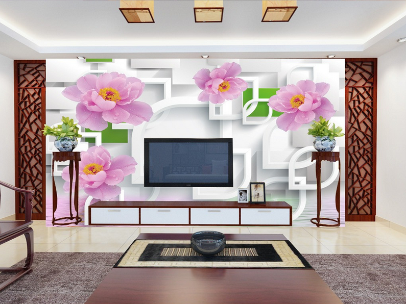 Fresh Pink Flowers Wallpaper AJ Wallpaper