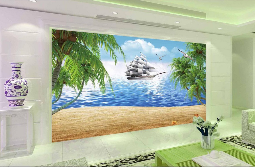 Galleon And Beach Wallpaper AJ Wallpaper