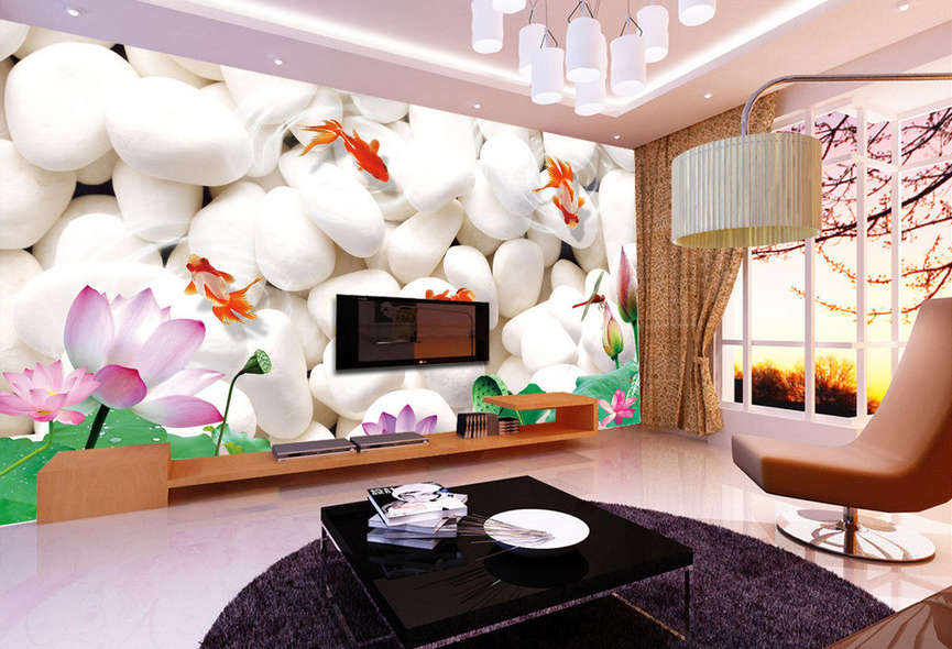 Beautiful Pond Scenery Wallpaper AJ Wallpaper