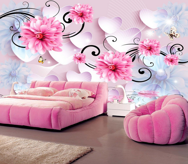 Romantic Pink Blossoms Wallpaper AJ Wallpaper