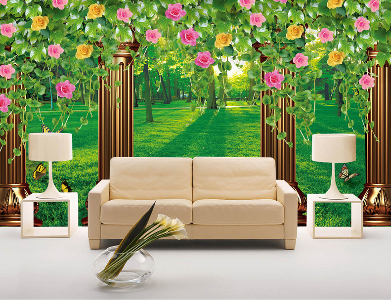 Pillars And Grassland Wallpaper AJ Wallpaper