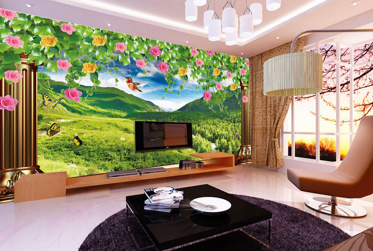 Pillars And Scenery Wallpaper AJ Wallpaper