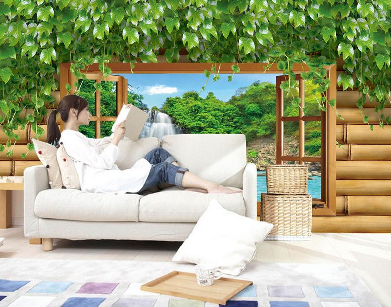 Window Waterfall Wallpaper AJ Wallpaper