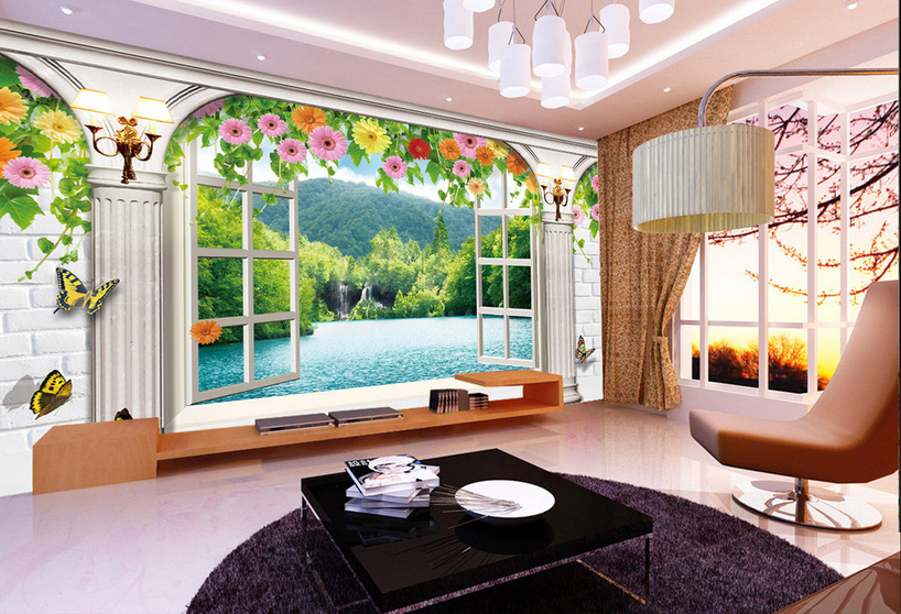 Window Beauiful Scenery Wallpaper AJ Wallpaper