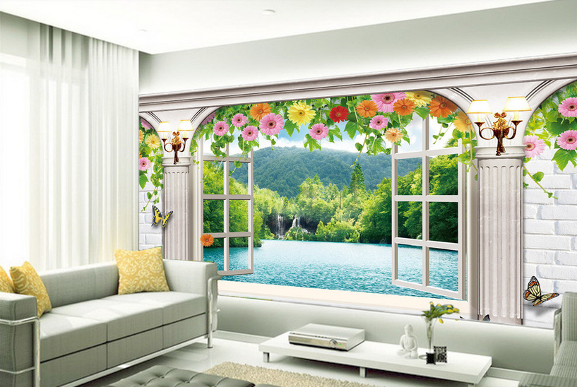 Window Beauiful Scenery Wallpaper AJ Wallpaper