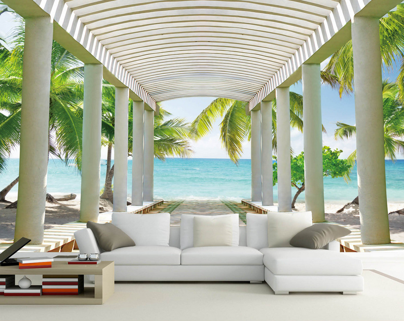 Beach Corridor Wallpaper AJ Wallpaper 2