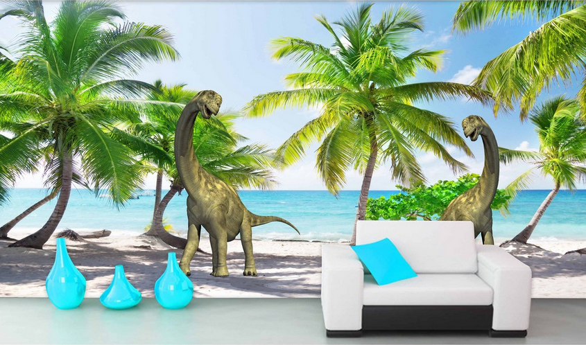 Beach Dinosaurs Wallpaper AJ Wallpaper 2