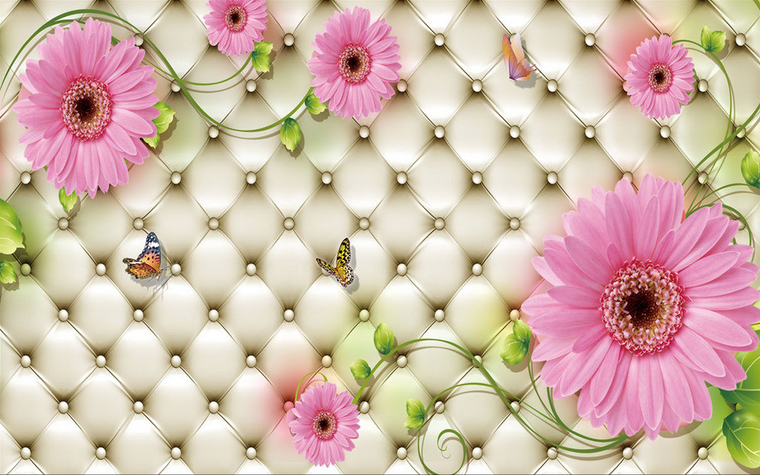 Pure Pink Blossoms Wallpaper AJ Wallpaper