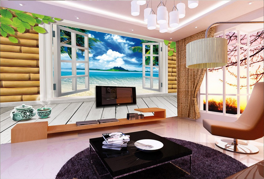 Beautiful Window Scenery Wallpaper AJ Wallpaper