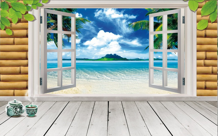 Beautiful Window Scenery Wallpaper AJ Wallpaper