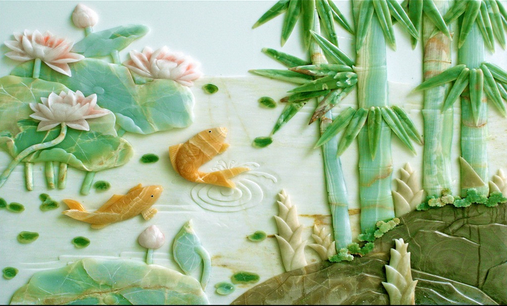 Embossed Pond Wallpaper AJ Wallpaper