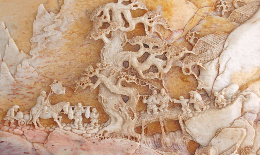 Exquisite Carving Landscape Wallpaper AJ Wallpaper