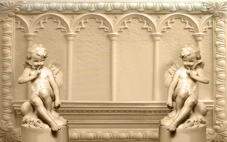 Cute Angels Statues Wallpaper AJ Wallpaper