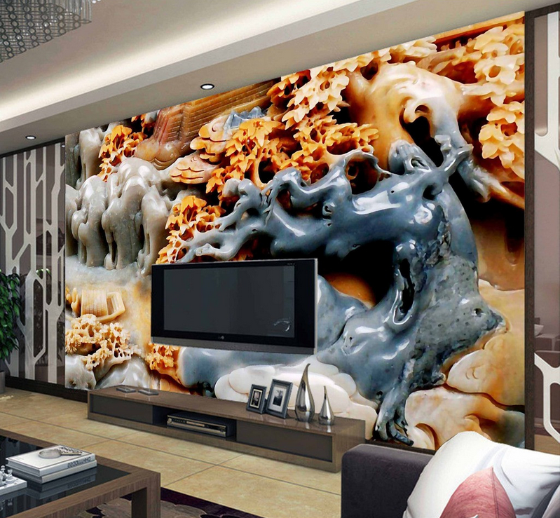 Color Jade Carving Wallpaper AJ Wallpaper