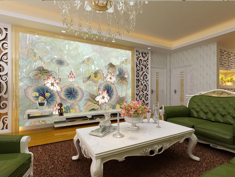 Beautiful Lotus Pond Wallpaper AJ Wallpaper