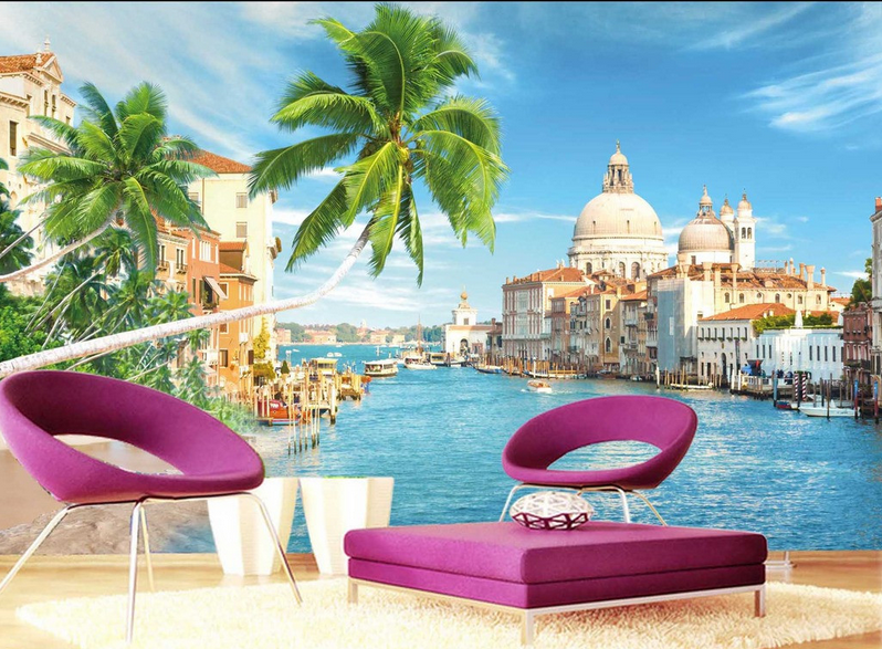 Riverside City Landscape Wallpaper AJ Wallpaper