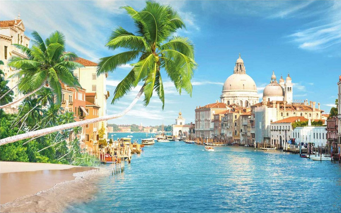 Riverside City Landscape Wallpaper AJ Wallpaper