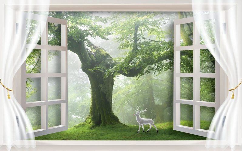 White White Elk Wallpaper AJ Wallpaper