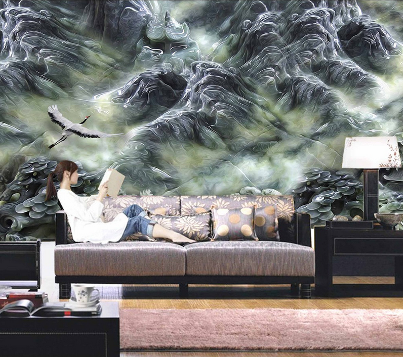 Jade Carving Mountains Wallpaper AJ Wallpaper