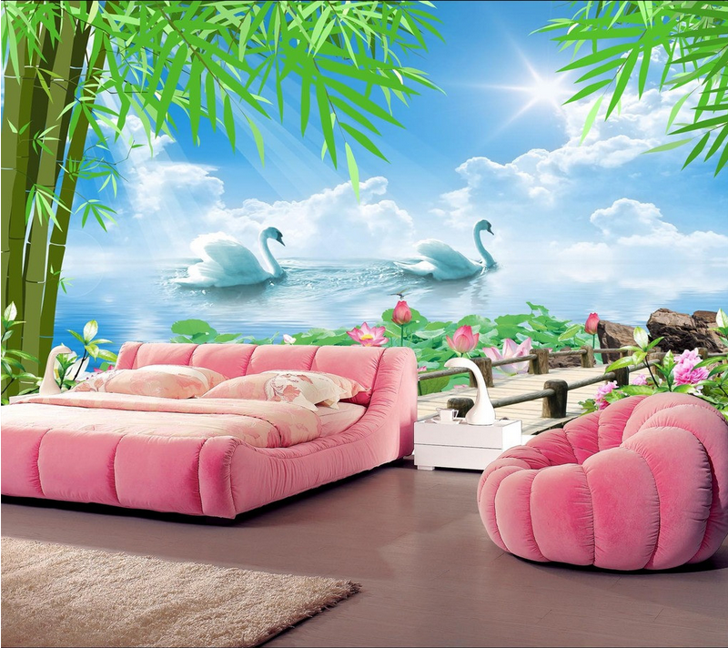 Beautiful Lotus Pond Wallpaper AJ Wallpaper