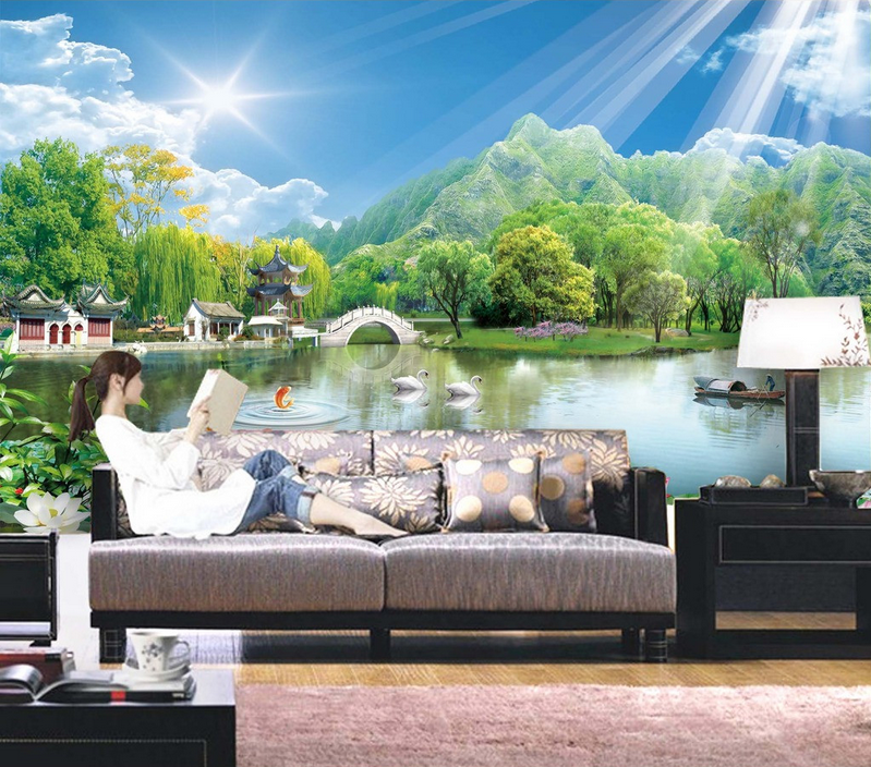 Bright Lake Scenery Wallpaper AJ Wallpaper