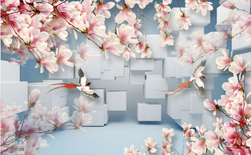 Birds And Blossoms Wallpaper AJ Wallpaper