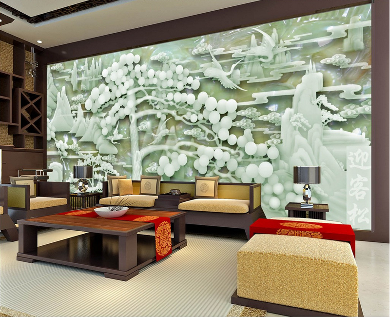 Elegant Jade Carving Wallpaper AJ Wallpaper