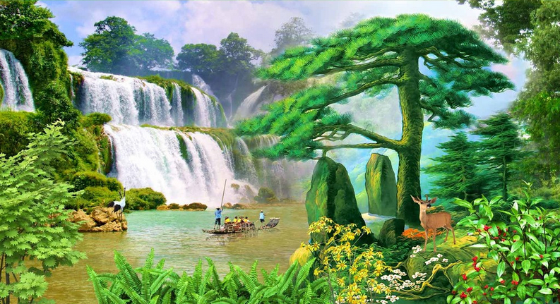 Grand Waterfall Wallpaper AJ Wallpaper