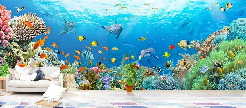 Rich Colorful Ocean Wallpaper AJ Wallpaper