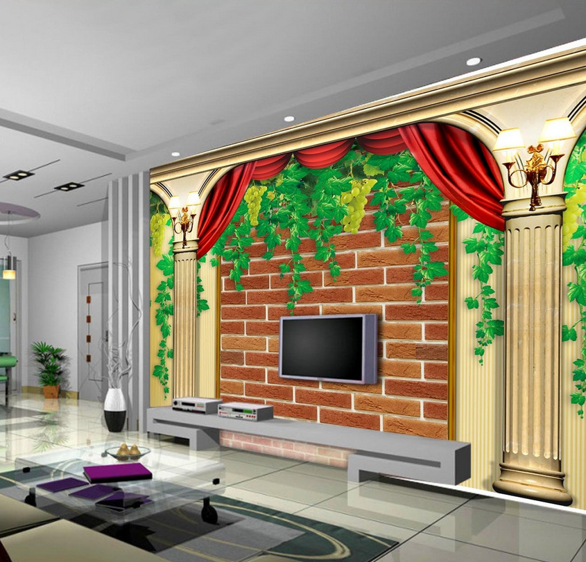 Grape Vines And Pillars Wallpaper AJ Wallpaper