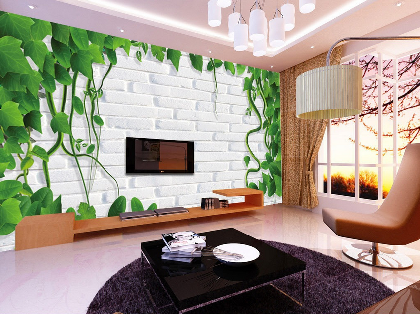 Fresh Green Vines Wallpaper AJ Wallpaper