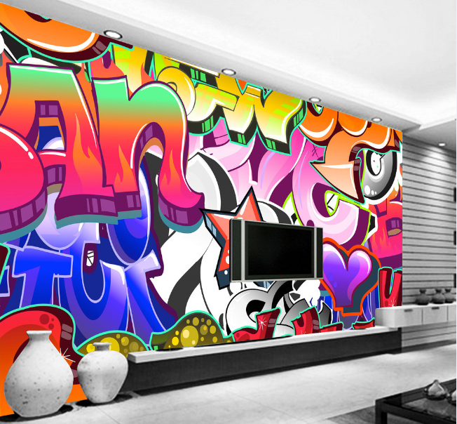 Romantic Graffiti Wallpaper AJ Wallpaper