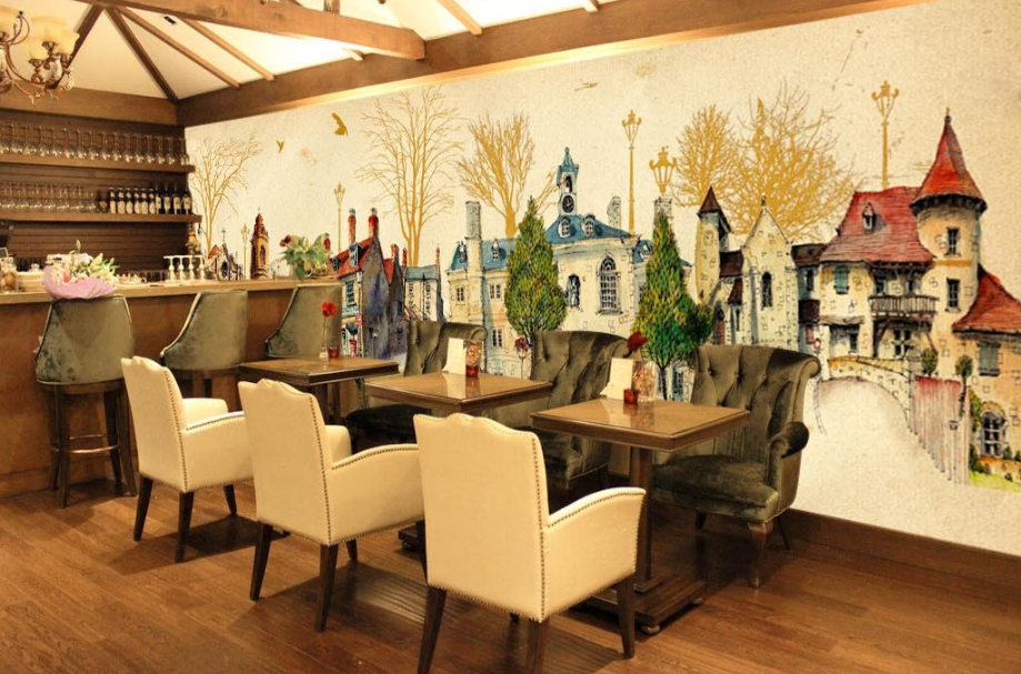 3D Small Town Carriage 089 Wallpaper AJ Wallpaper