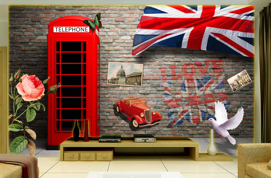 Telephone Box Wallpaper AJ Wallpaper