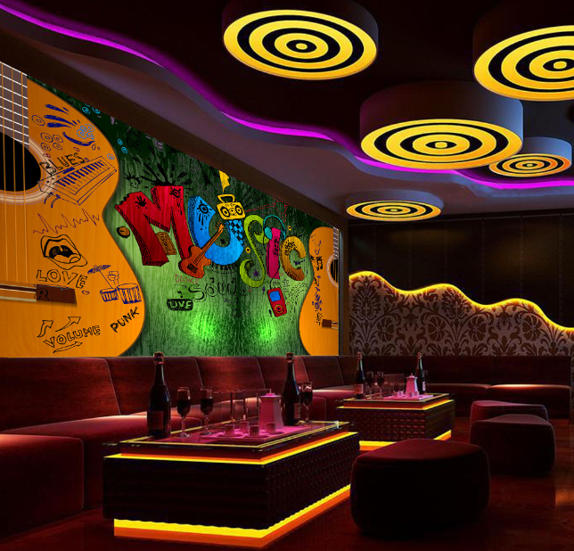 3D Guitar Music 165 Wallpaper AJ Wallpaper