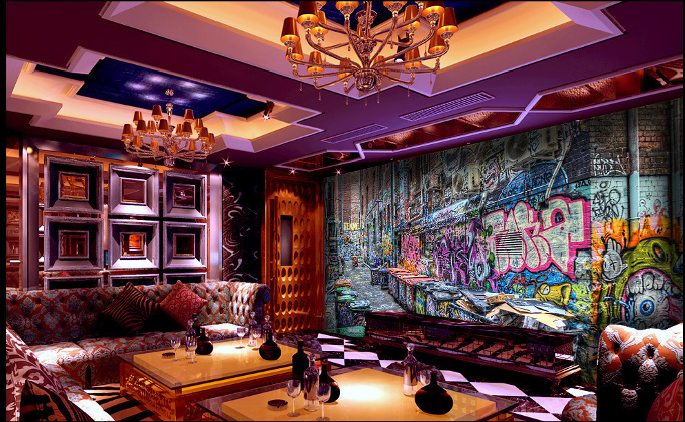 3D Graffiti Trash Can 097 Wallpaper AJ Wallpaper