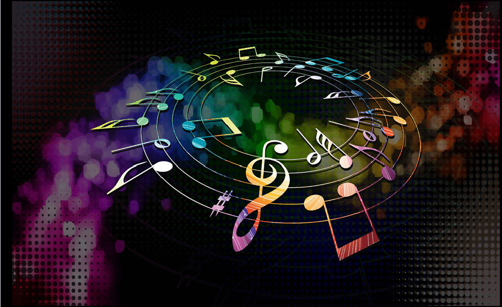 Musical Staff Circle Wallpaper AJ Wallpaper 2