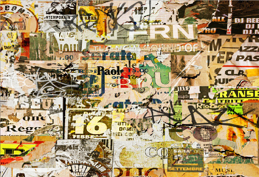 Mottled Advertising Board Wallpaper AJ Wallpaper