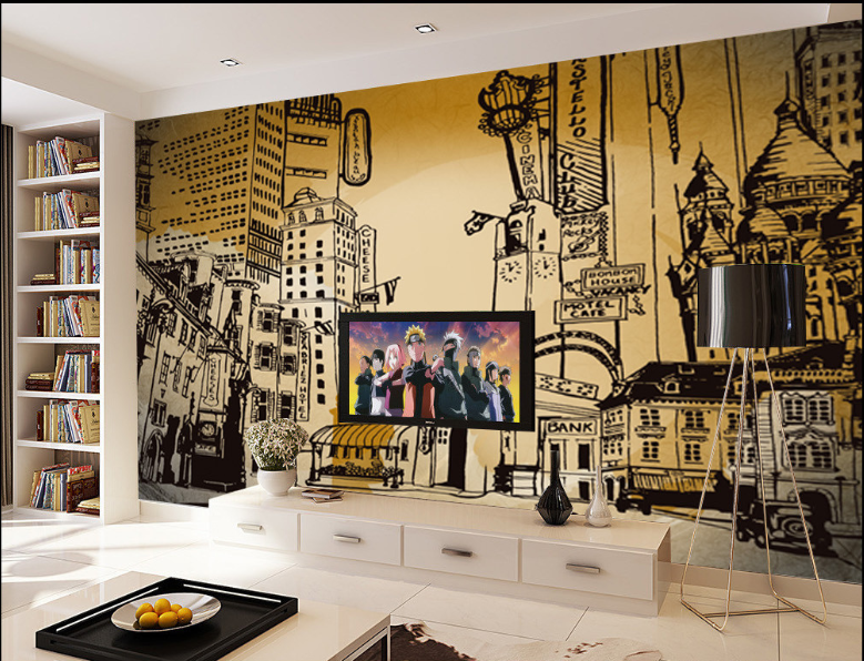 3D City Painting 093 Wallpaper AJ Wallpaper