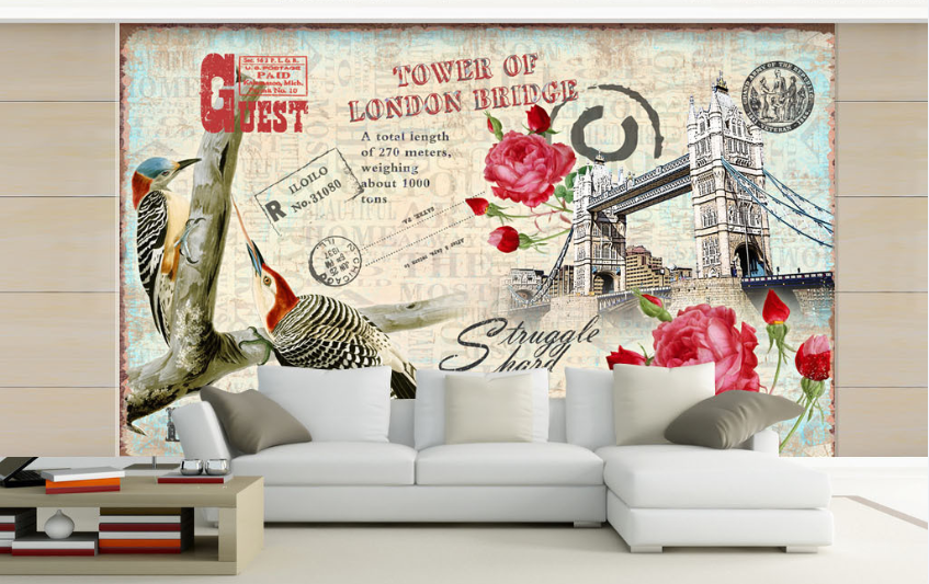 3D Magpie Bridge 074 Wallpaper AJ Wallpaper